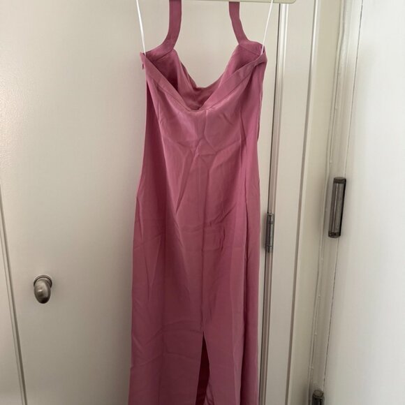 Reformation Alli Silk Dress Sugar Plum - Size 2 - Picture 3 of 3
